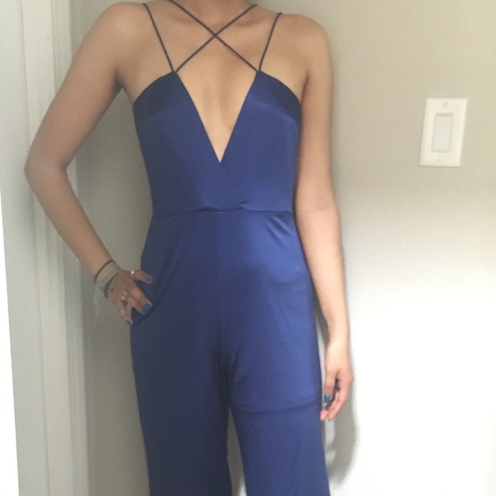 Blue jumpsuit